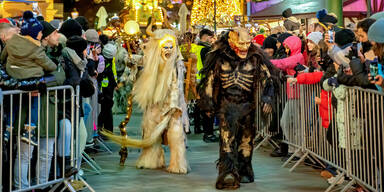 200 "Kramperln" ziehen über den Riesenradplatz