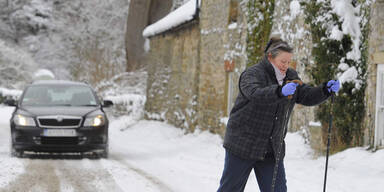 Schneechaos in Großbritannien