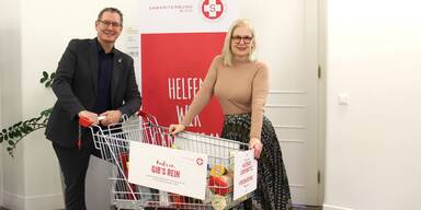 Floridsdorf hilft - Große Einkaufswagerl-Aktion im Amtshaus gestartet