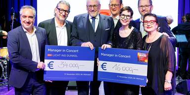 Manager ersingen 50.000 Euro für Licht ins Dunkel