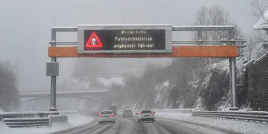 Schnee Tauernautobahn