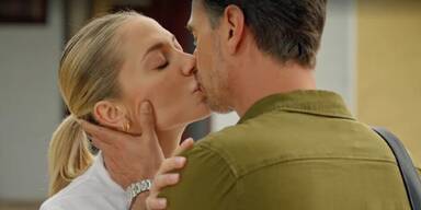Florian Silbereisen & Valentina Pahde: Heiße Küsse nach Drehschluss