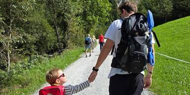 Sebastian Kurz mit Sohn Konstantin 