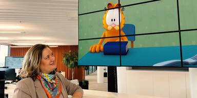 Garfield wird neuer Serienstar in Wiens Öffis