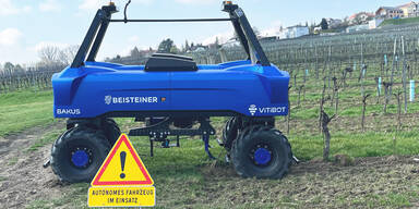 Erster Weinbau-Roboter Österreichs in Betrieb