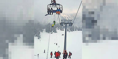 Nassfeld Lift Unfall Bergung 