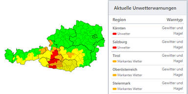 Unwetter-Warnung