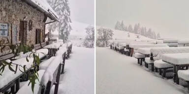Schnee am Nassfeld