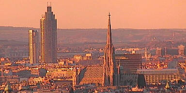 So schön brannte der Himmel über Wien