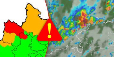 Achtung, Warnstufe Rot: Gewitter-Front rast jetzt auf Österreich zu