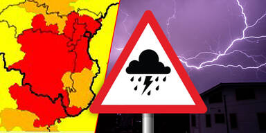 Gewitter und Hagel: HIER gilt jetzt Warnstufe Rot!