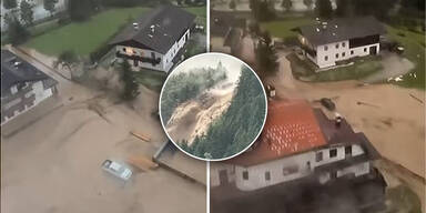 Massive Sturzfluten: Videos zeigen Unwetter-Chaos im Westen