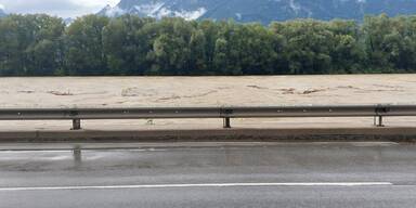 Hochwasser in Schwaz in Tirol