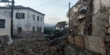 Unwetter verwüsten griechische Urlaubsinsel