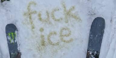 Olympia-Star mit Pinkel-Protest gegen Trump