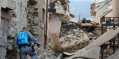 Schwer getroffen wurde die Stadt Amatrice