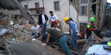 Schwer getroffen wurde die Stadt Amatrice