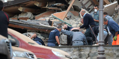 Schwer getroffen wurde die Stadt Amatrice