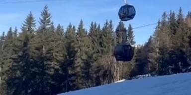 Extremes Schaukeln: Tiroler Gondelfahrt wird zum Albtraum