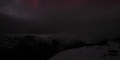 Polarlichter über Österreich