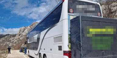 Wegen Sturmböen – Reisebus aus Graz steckt in Kroatien fest