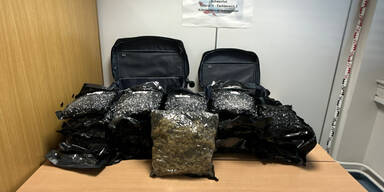 Wien-Schwechat: Polizei findet Koffer voller Cannabis