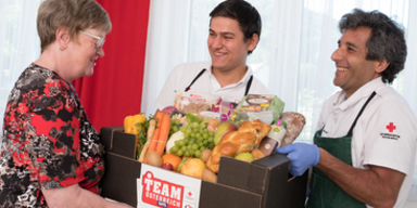 Riesen-Andrang bei "Team-Österreich"-Tafel
