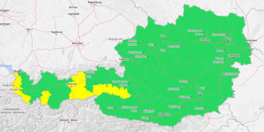 Sturm-Warnung in Teilen des Landes