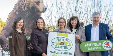 Landeshauptfrau zu Besuch im Schaugarten Bärenwald Arbesbach