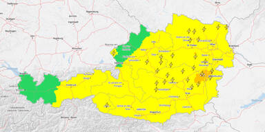 Gewitter-Warnung für Österreich