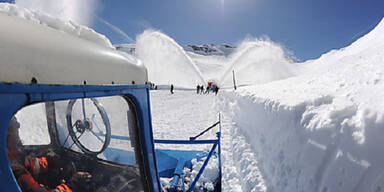 Schneeräumung am Großglockner