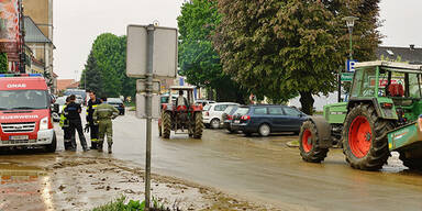 Überschwemmungen in Ost-Österreich
