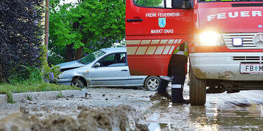 Überschwemmungen in Ost-Österreich