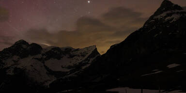 Polarlichter über Österreich