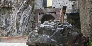 Felssturz auf Burg Hochosterwitz