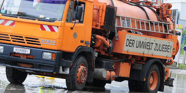 Aufräumen nach dem Hochwasser