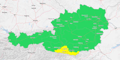 Starkregen-Warnung