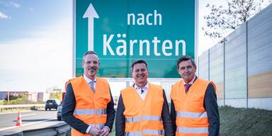 "Nach Kärnten"-Hinweistafel wieder aufgestellt