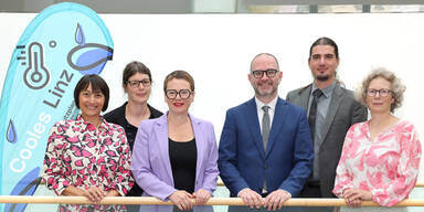 Bürgermeister Prammer präsentierte die kühlen Orte.