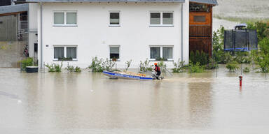 Hochwasser in Kössen / Tirol 