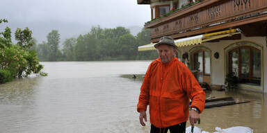 Hochwasser in Kössen / Tirol 