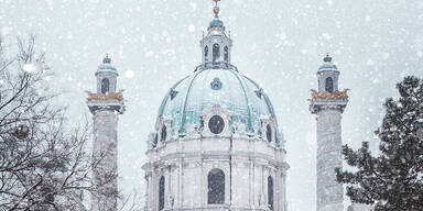 Schnee bis nach Wien