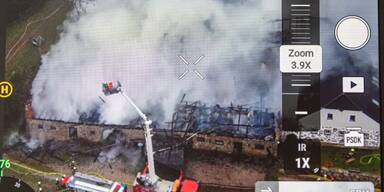 Drohnenfotos blasenstein brand oö