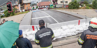 Salzach führt Hochwasser