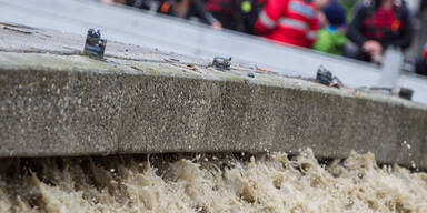 Salzach führt Hochwasser