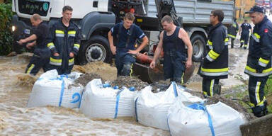 Hochwasser im Bezirk Neunkirchen