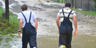 Hochwasser im Bezirk Neunkirchen