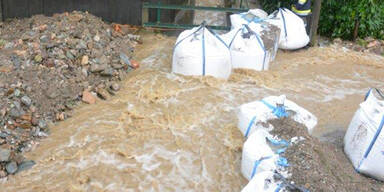 Hochwasser im Bezirk Neunkirchen