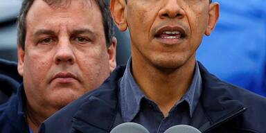 Barack Obama besucht Katastrophengebiet in New Jersey