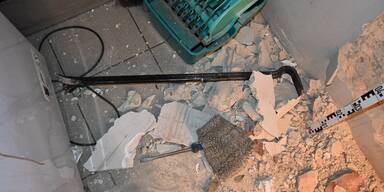 Einbrecher wollten durch Mauer in Eisgeschäft eindringen